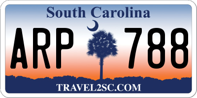SC license plate ARP788