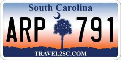 SC license plate ARP791