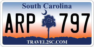 SC license plate ARP797