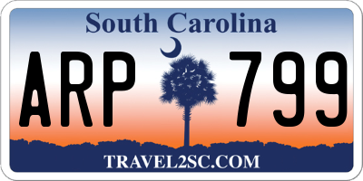 SC license plate ARP799