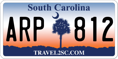 SC license plate ARP812