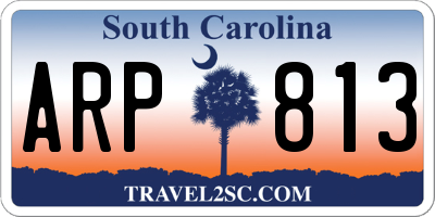 SC license plate ARP813