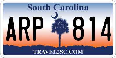 SC license plate ARP814