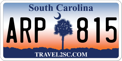 SC license plate ARP815