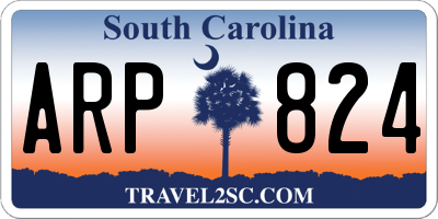 SC license plate ARP824
