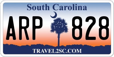 SC license plate ARP828