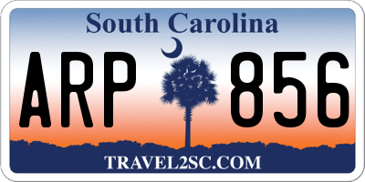 SC license plate ARP856