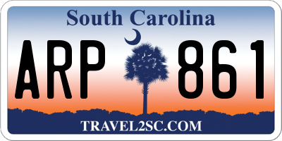 SC license plate ARP861