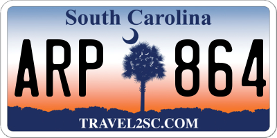 SC license plate ARP864