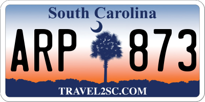 SC license plate ARP873