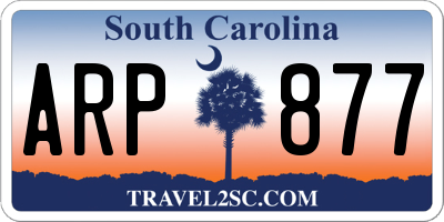SC license plate ARP877