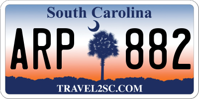 SC license plate ARP882