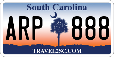 SC license plate ARP888