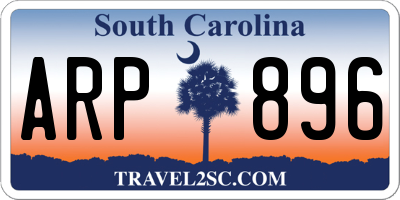 SC license plate ARP896