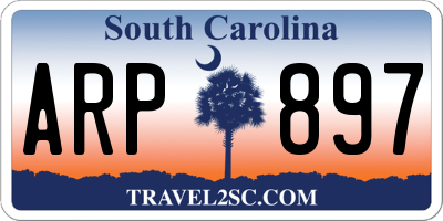 SC license plate ARP897