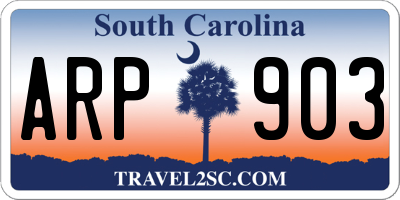 SC license plate ARP903