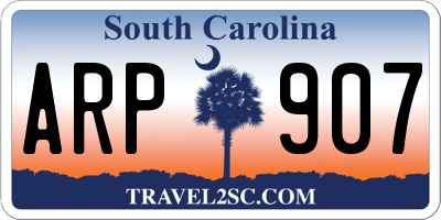 SC license plate ARP907
