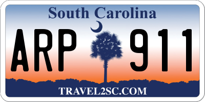 SC license plate ARP911