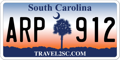 SC license plate ARP912