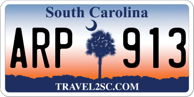 SC license plate ARP913