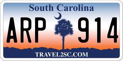 SC license plate ARP914