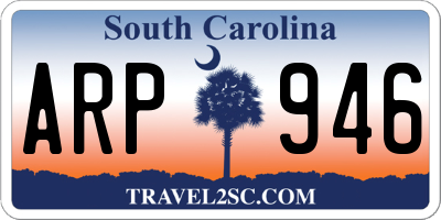 SC license plate ARP946