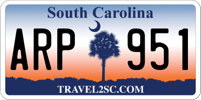 SC license plate ARP951