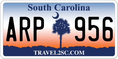 SC license plate ARP956