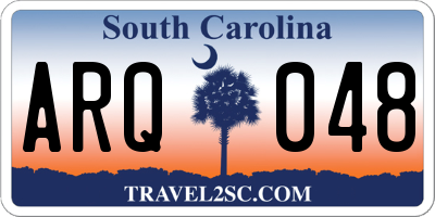 SC license plate ARQ048