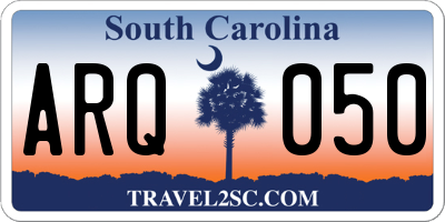 SC license plate ARQ050