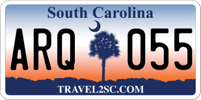 SC license plate ARQ055