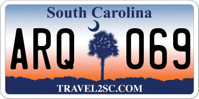 SC license plate ARQ069