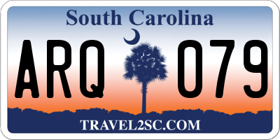 SC license plate ARQ079