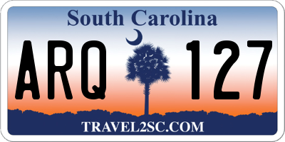 SC license plate ARQ127