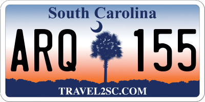SC license plate ARQ155