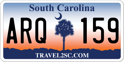 SC license plate ARQ159