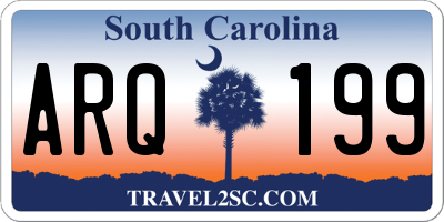 SC license plate ARQ199