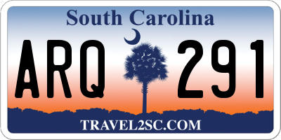 SC license plate ARQ291