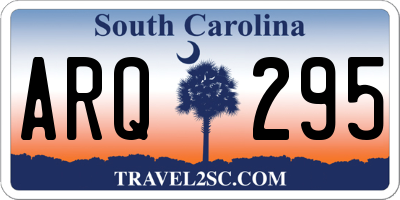 SC license plate ARQ295