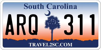 SC license plate ARQ311