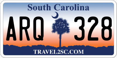 SC license plate ARQ328