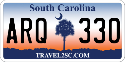 SC license plate ARQ330