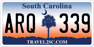 SC license plate ARQ339