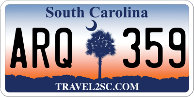 SC license plate ARQ359