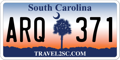 SC license plate ARQ371