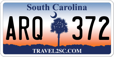 SC license plate ARQ372