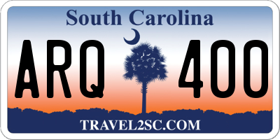 SC license plate ARQ400