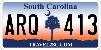 SC license plate ARQ413
