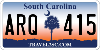 SC license plate ARQ415