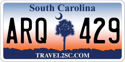 SC license plate ARQ429